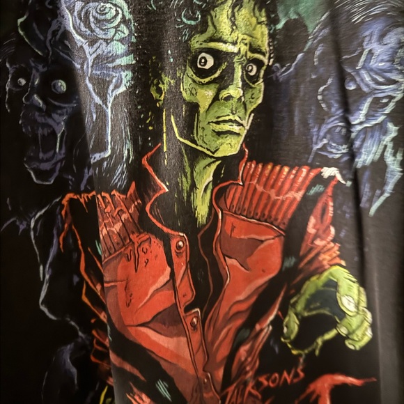 1999 Michael Jackson Thriller Graphic T-Shirt - Black - Picture 3 of 3
